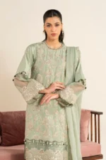 RTS | SHIRT, TROUSER & DUPATTA SILK COTTON | EMBROIDERED - Image 2