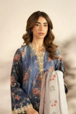 RTS | SHIRT , TROUSER & DUPATTA KHADDAR | PRINTED - Image 2