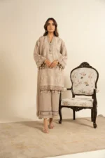 RTS | SHIRT, TROUSER & DUPATTA COTTON SLUB | EMBROIDERED - Image 2
