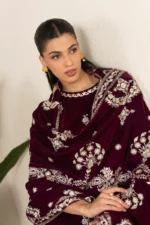 RTS | SHIRT, TROUSER, DUPATTA VELVET | EMBROIDERED - Image 2