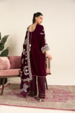 RTS | SHIRT, TROUSER, DUPATTA VELVET | EMBROIDERED - Image 5