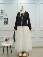 JASMINE - 4 TIERED WHITE CHIFFON SKIRT - Image 3