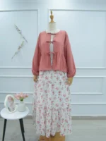 SEORA - FLORAL 3 TIERED SKIRT - Image 2