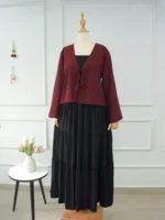 VELORA - BLACK 4 TIERED SKIRT - Image 2