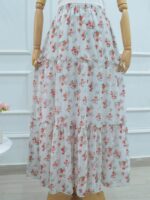 SEORA - FLORAL 3 TIERED SKIRT - Image 4