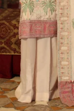 3 Piece Embroidered Raw Silk Suit with Dupatta SP-52056 - Image 3