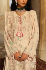 3 Piece Embroidered Raw Silk Suit with Dupatta SP-52056 - Image 2