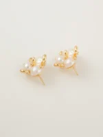 Pearl Cluster Earrings - Image 2