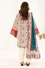 3 Piece Printed Khaddar Suit with Dupatta K-52089 - Image 4