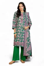 3 Piece Printed Khaddar Suit with Dupatta WNS-52058