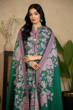3 Piece Printed Khaddar Suit with Dupatta WNS-52058 - Image 3