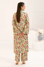 2 Piece Printed Slub Viscose Suit WNST-52008 - Image 4