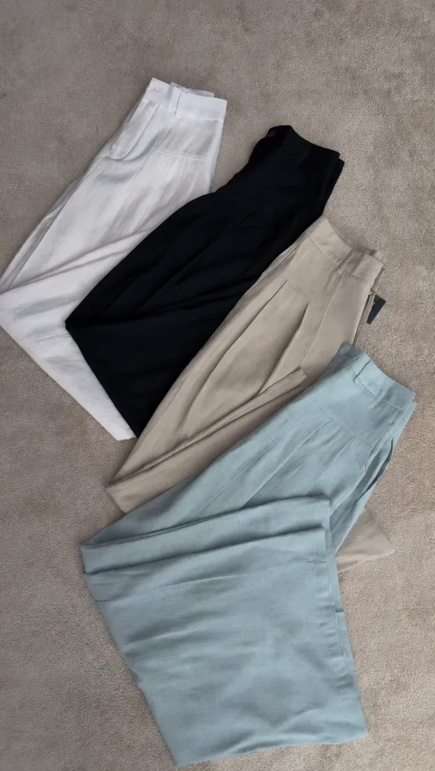 ueH2mhcjdcGewV1P Bella Linen Trouser - Image 1