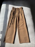 Pleated Wrap-Belt Trousers - Image 4